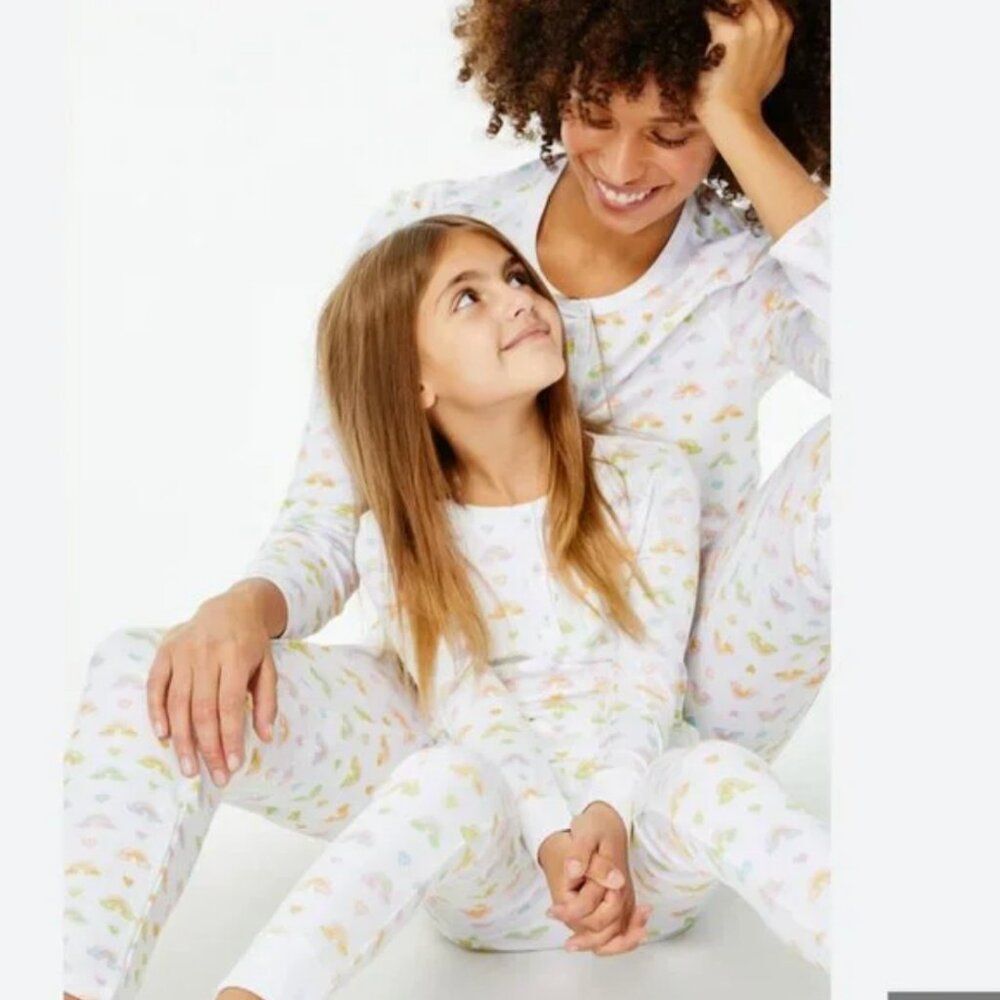 Stoney Clover Ln x Roller Rabbit Cotton Candy Clouds Pajamas 2 Piece Set Medium